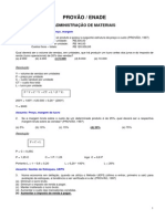 Provão-Enade Administração de Materiais e Logística