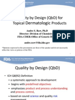 Topical Dermatologic Products - QBD