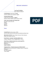 Dental and Medical Mnemonics