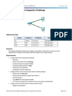 2.3.1.2 Packet Tracer - Skills Integration Challenge Instructions