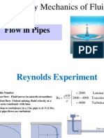 Elementary Mechanics of Fluids: Flow in Pipes