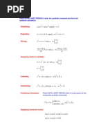 Press CNTRL-SHIFT PERIOD To Enter The Symbolic Command and Force The Symbolic Calculation