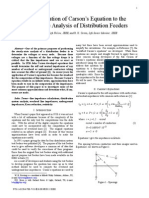 The Application of Carson's Equation To The Analysis of Distribution Systems