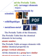 Atoms and The Periodic Table