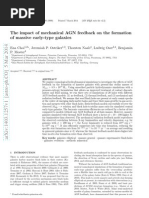 The Impact of Mechanical AGN Feedback On The Formation of Massive Early-Type Galaxies