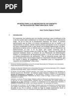 Apuntes para La Elaboracion de Un Concepto de Fiscalizacion Tributaria en El Peru