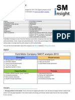 Ford Swot Analysis