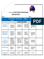 Personal Inquiry - Teacher Assessment