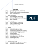 B Index of Sample Forms