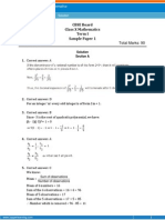 Time: 3 Hour Total Marks: 90: CBSE Board Class X Mathematics Term I Sample Paper 1