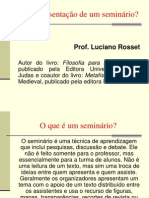 Regras para Apresentar Um Seminário