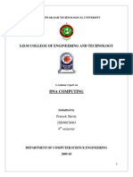 S.D.M College of Engineering and Technology: Dna Computing