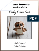 Barn Owl Tutorial by Cake Dutchess