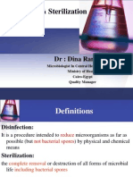 Disinfection & Sterilization: DR: Dina Ramadan