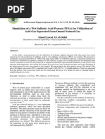 Simulation of A Wet Sulfuric Acid Process (WSA)