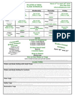 Group Class Schedule Spring