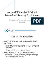 US 13 Bathurst Methodologies For Hacking Embdded Security Appliances Slides