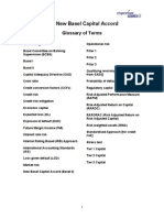 The New Basel Capital Accord: Glossary of Terms