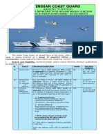 Indian Coast Guard: (Ministry of Defence)