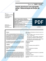 NBR 13845 (Maio 1997) - Cimento Aluminoso Com Agregado Padrão - Determinação Do Tempo de Pega