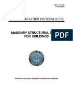 UFC 3-310-05A Masonry Structural Design For Buildings (03!01!2005)