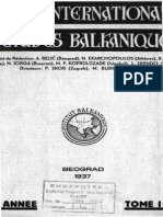 Balcanica I (1937)