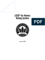 LEED For Homes Rating System - Updated April 2013