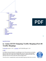 Linux HTTP Outgoing Traffic Shaping (Port 80 Traffic Shaping)