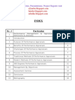 Performance Management & Appraisals Project Report