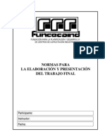 Normas para La Elaboración y Presentación Del Trabajo Final-I - Texto