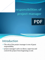 Roles & Responsibilities of Project Manager