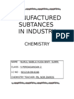 Chemistry Manufactured Substances in Industry