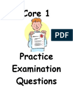 Core 1 Question Booklet (Edexcel) - MR Slack