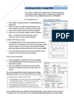 MSA Continuous Data - Gauge R&R: Measurement Systems Analysis: Variability Chart