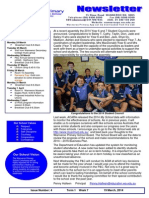 Newsletter 20 March 2014