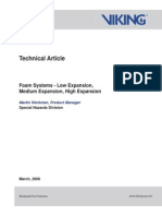 Foam Systems - Low Expansion, Medium Expansion, High Expansion