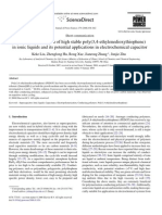 Electropolymerization of High Stable Poly (3,4-Ethylenedioxythiophene) in Ionic Liquids and Its Potential Applications in Electrochemical Capacitor