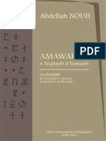 Glossaire Du Vocabulaire Commun Au Kabyle Et Au Mozabite. - Abdellah Nouh