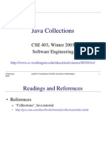 Java Collections: CSE 403, Winter 2003 Software Engineering