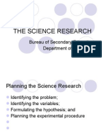 The Science Research MS PowerPoint 2007