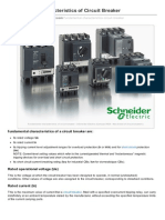 Fundamental Characteristics of Circuit Breaker