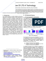 Overview of Lte A Technology