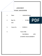 PGPM 33 - Material and Logistics Management M57