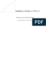 The de Nitive Guide To Yii 1.1