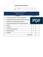 Lista de Cotejo de Crónica