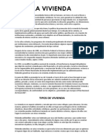 La Vivienda Es Una de Las Necesidades Básicas Del Ser Humano