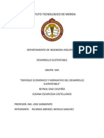 Enfoque Economico y Normativo Del Desarrollo Sustentable