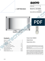 9619 Sanyo LCD-32XH3 Chassis UH1-L Televisor LCD Manual de Servicio