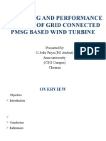 Modelling and Performance Analysis of Grid Connected PMSG Based Wind Turbine