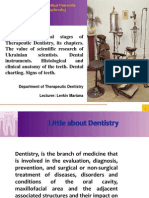 1 Therapeutic Dentistry. Histology of Teeth. Dental Charting